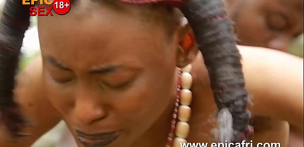 Ebony Outdoors - Innocent Teen Takes Dick in Public (Trailer)